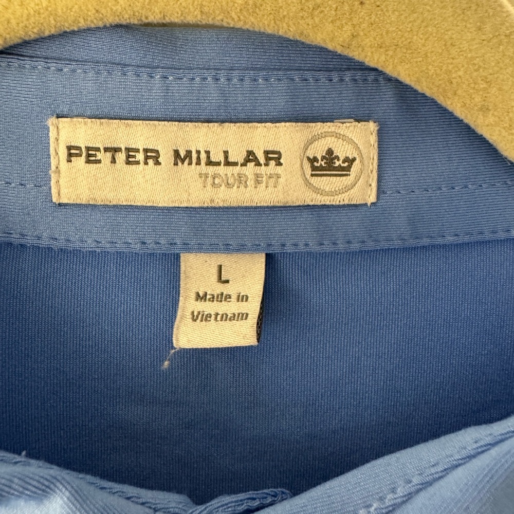 “Peter Millar” Men's Blue Polo Shirt - Picture 2 of 6